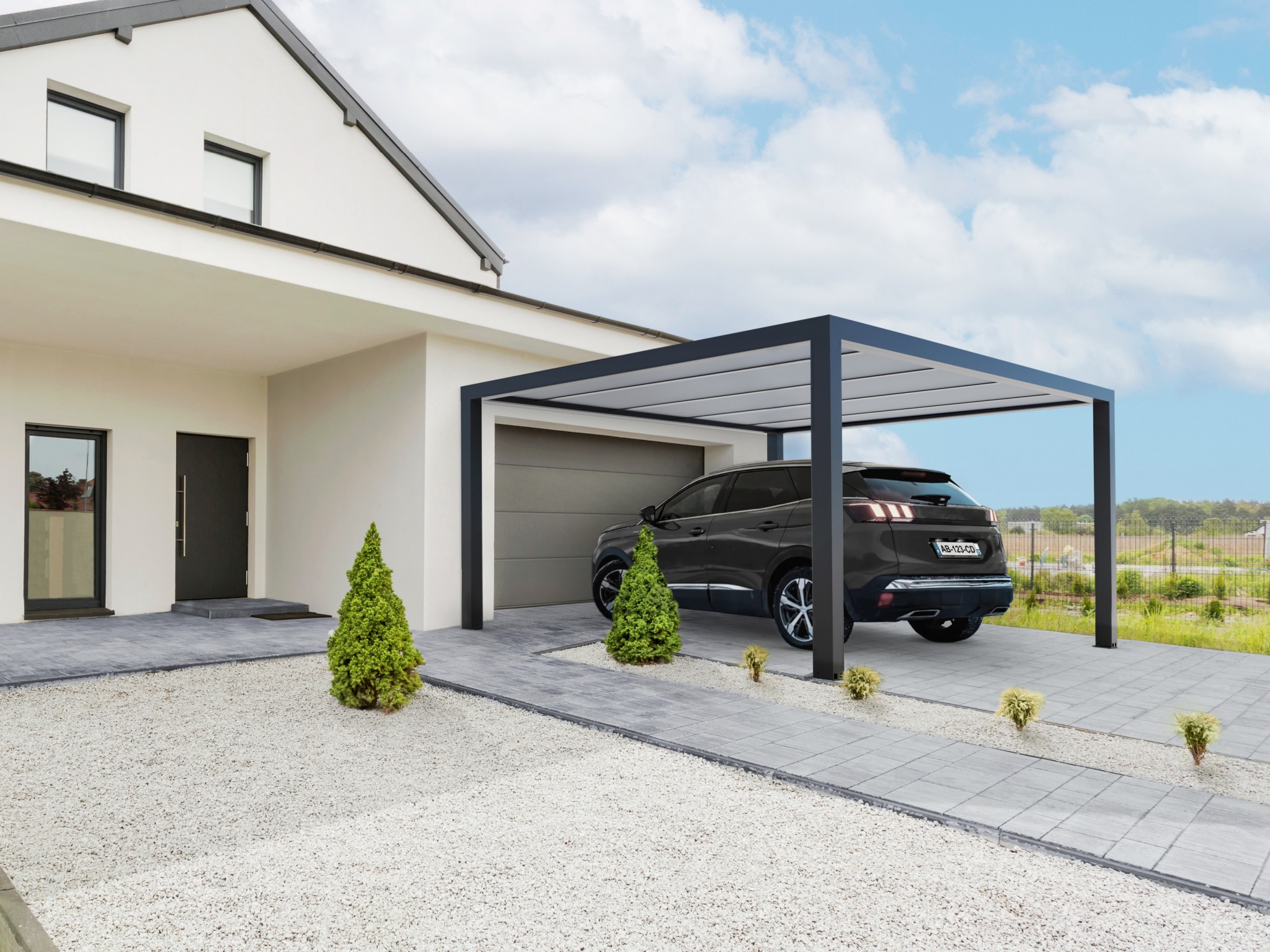 carport devant garage gustave rideau